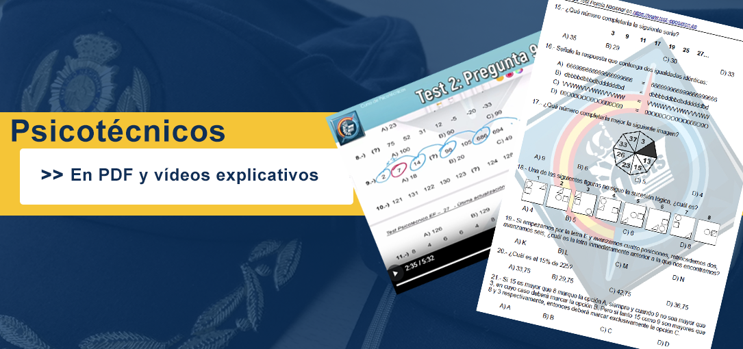 Psicotécnicos en pdf descargables